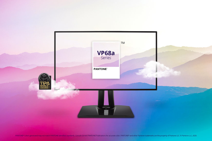 ViewSonic's ColorPro Professional Monitor Series Wins TIPA World Award 2021 for its High Standard of Colour Performance